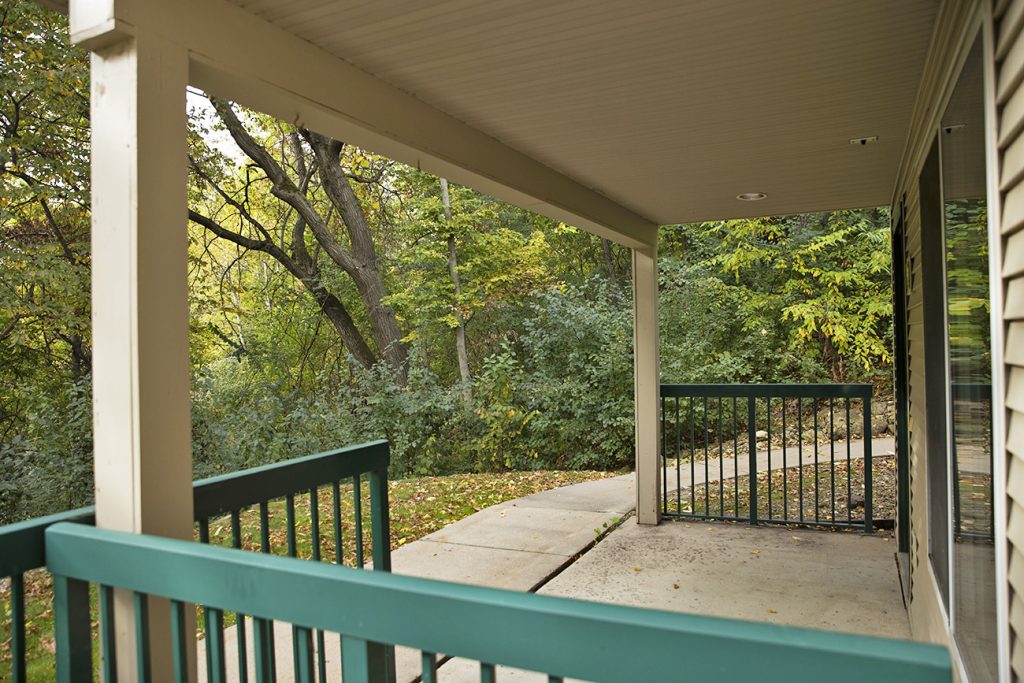 Spacious patio (grills allowed!)